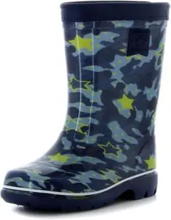 ムーンスター　レインブーツ 20.0cm 日本製 長靴 ネイビー　星柄　2E