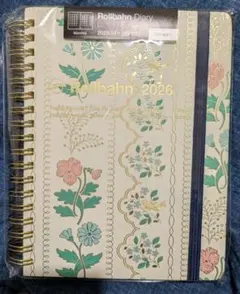 Rollbahnダイアリー2026年10月始まり　Lサイズ　レース、クリーム