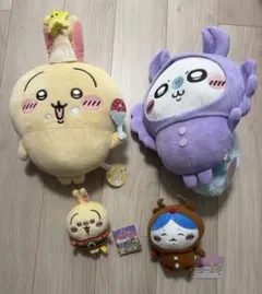 ぬいぐるみ　うさぎ　モモンガ　ハチワレ　おまとめ　ちいかわ