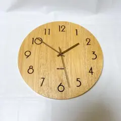 木製 掛け時計 アナログ 30cm 静音 おしゃれ ナチュラル インテリア