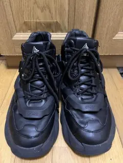 ブラック スポーツ ダッドスニーカー厚底