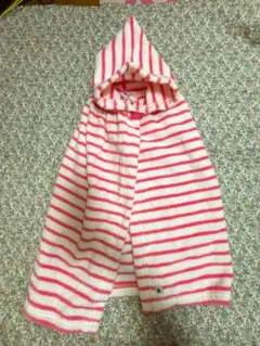 値下げ　新品！プチバトー タオル地 ポンチョ ケープ　フード付き