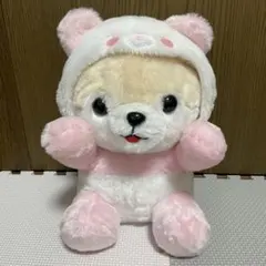 美品!豆しば三兄弟 さすけ ピンクパンダ Big 着ぐるみ アミューズメント景品