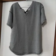 KUMIKYOKU 　半袖チェック柄Tシャツ　サイズ2のサムネイル