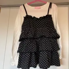 Mezzo Piano フリル付き長袖カットソー S