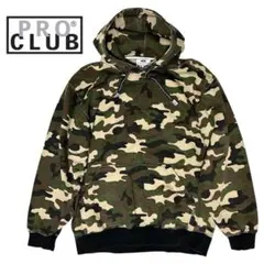 PRO CLUB プロクラブ カモ柄 迷彩柄 プルオーバー パーカー Y2K