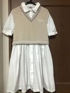 メゾピアノジュニア　ドッキングワンピース