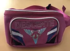 レトロ DESCENTE ボディバッグ ウエストポーチ