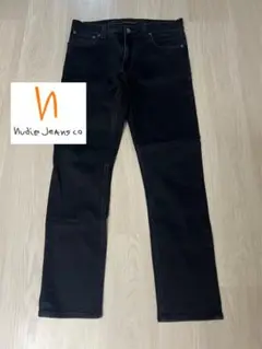 Nudie Jeans Co. ブラックデニム スリムフィット　W 32 L32