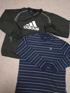 adidas スポーツウェアセット 黒・ネイビー