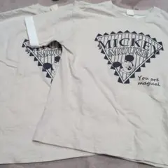 Litte ミッキーマウス Tシャツ 120cm 2枚セット 双子 兄弟