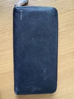 黒いレザー長財布 ポール・スミス