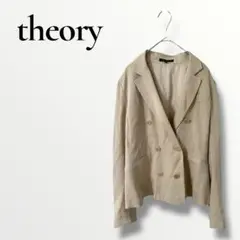 theory セオリー　テーラードジャケット　ピンクベージュ　薄手　Mのサムネイル