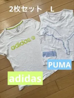 adidas NEO Tシャツ L PUMA ノースリーブ L2点セットのサムネイル