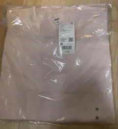 UNIQLO エアリズム　コットンT 長袖　 ピンク Tシャツ M