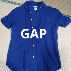 【GAP】 半袖シャツ 　 ネイビー Mのサムネイル