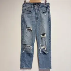希少✨️HOLLISTER【3S】ウルトラハイライズデニム ダメージデニム ラフのサムネイル