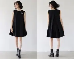 FLICKA フリッカ ノースリーブワンピース ブラック 1 Aラインのサムネイル