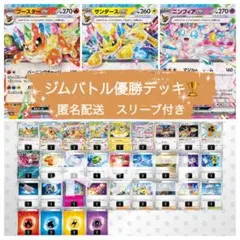 ジムバトル優勝デッキ　ブースターex サンダースex ニンフィアex イーブイ