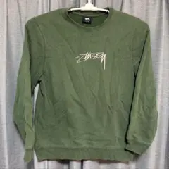 Stussy クルーネック スウェット グリーン Sのサムネイル
