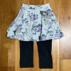 花柄フレアスカート　スカッツ　130