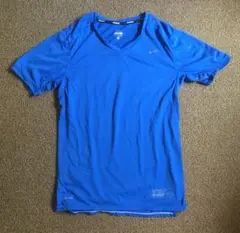 NIKE ナイキ Vネック DRI-FIT 半袖Tシャツ S ブルー