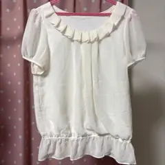 デビュードフィオレ レッセパッセ★アイボリー半袖ブラウス