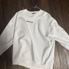 AZUL BY MOUSSY 刺繍入りホワイトスウェット Fサイズ