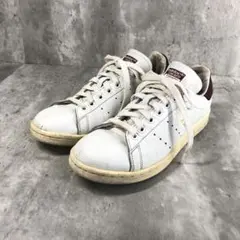 adidas スタンスミス【24cm】ホワイト ボルドー レザー スニーカー