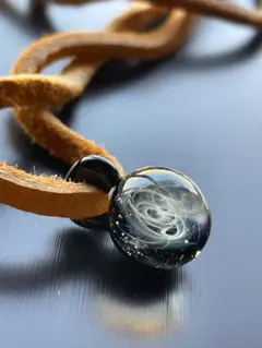 極小宇宙ガラスネックレス　宇宙ガラス　レディース　日本製ハンドメイド