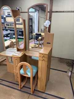 店頭展示処分品】ドレッサー 鏡台 ダークブラウン ※椅子は別ページにて
