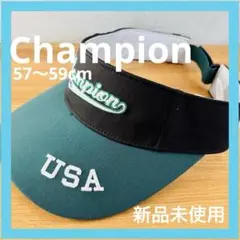 【新品未使用】99. champion サンバイザー メンズ 緑 ゴルフ 帽子のサムネイル
