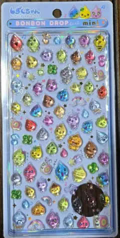 正規品　クーリア　しずくちゃんボンボンドロップシールミニ