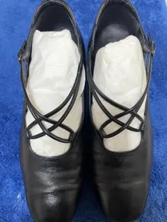 アシックスasicsWAR KING黒 クロスストラップ ローファー就活のサムネイル