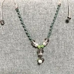 No.B1 ハンドメイド マクラメ編み ネックレス