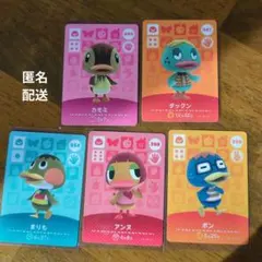 amiiboカード　あつ森　アヒルセット　カモミ　タックン　まりも　アンヌ　ボン