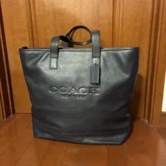coach革トートバッグ