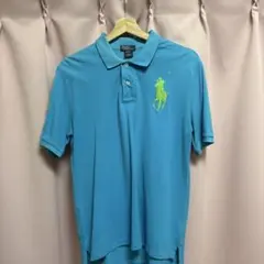 Polo by Ralph Lauren 青 ポロシャツ XL