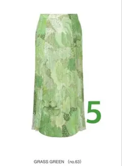 新品タグ付 プリーツプリーズ FOGGY FORET GRASS GREEN 5のサムネイル