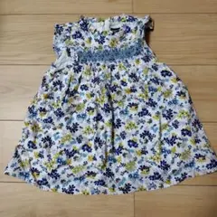 BeBe 花柄ワンピース 90