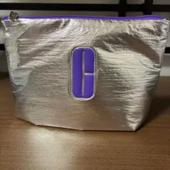 【クリニーク】ポーチ(シルバー/パープル)