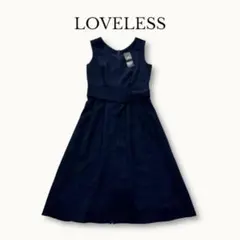 【タグ付き】LOVELESS ラブレス ワンピース ネイビー 36 ノースリーブのサムネイル