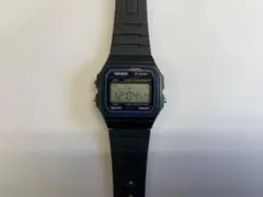 CASIO F-91W ブラック デジタル腕時計 可動品