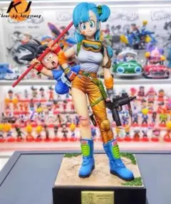 ドラゴンボール ブルマ 武士 フィギュア ガレージキット 塗装済み完成