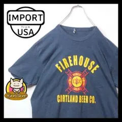 【b043】USA輸入 プリント Tシャツ デザイン◎ カレッジ風 ゆるだぼ