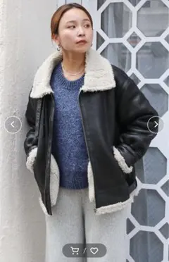 ungrid フェイクムートンボアブルゾン