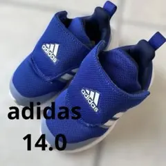 アディダス　adidas キッズ　靴　シューズ　運動靴　青　ボーイズ　14.0