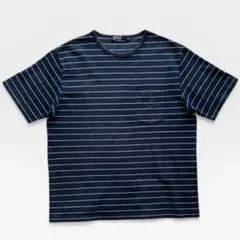 90's Polo Ralph Lauren 鹿の子 ボーダー ポケットTシャツ
