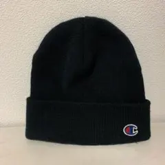 【美品】Champion 黒 ニット帽