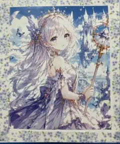AI】 オリジナル 「創作女子イラスト 色紙 完成物です - メルカリ